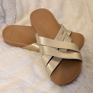 Reef Sandals Spring Bloom In Champagne Women's 6